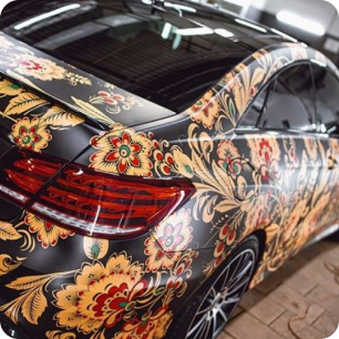 Custom wrap for a car